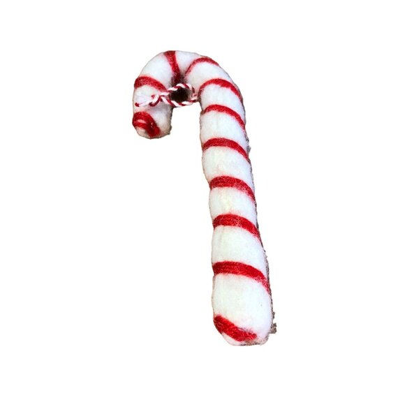 Vintage Christmas Decor Ornaments Stuffd Plush Elf Santa Candy Cane Tree Holiday - Picture 14 of 14